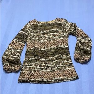 Zara Special Edition Knit Sweater in Gold and Black